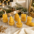 Christmas Beeswax Tealight Candle Set of 6 | Candles | Wiccan Center