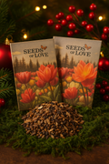 “Seeds of Love” Wildflower Packets (2-Pack) – Native Pollinator Mix | Perfect for Cards & Stockings | | Wiccan Center