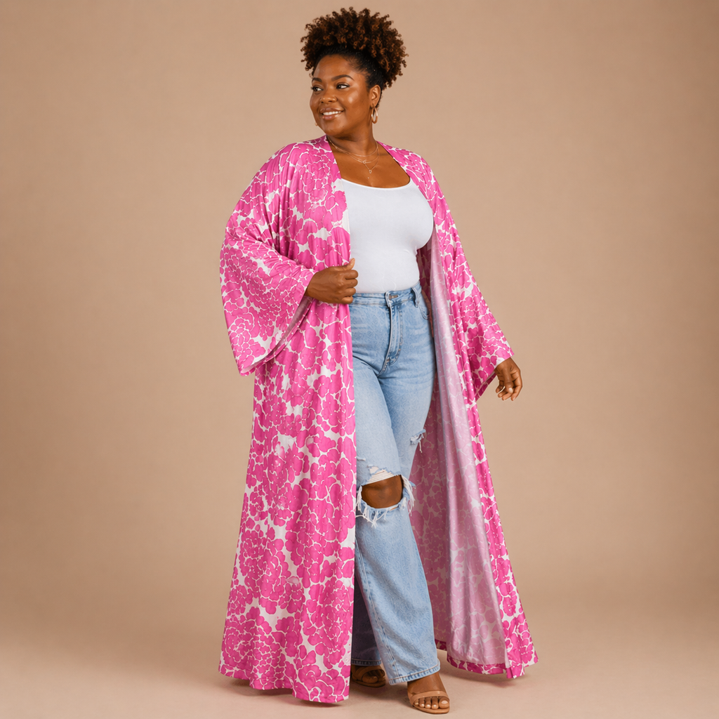 Blushing Bloom Kimono