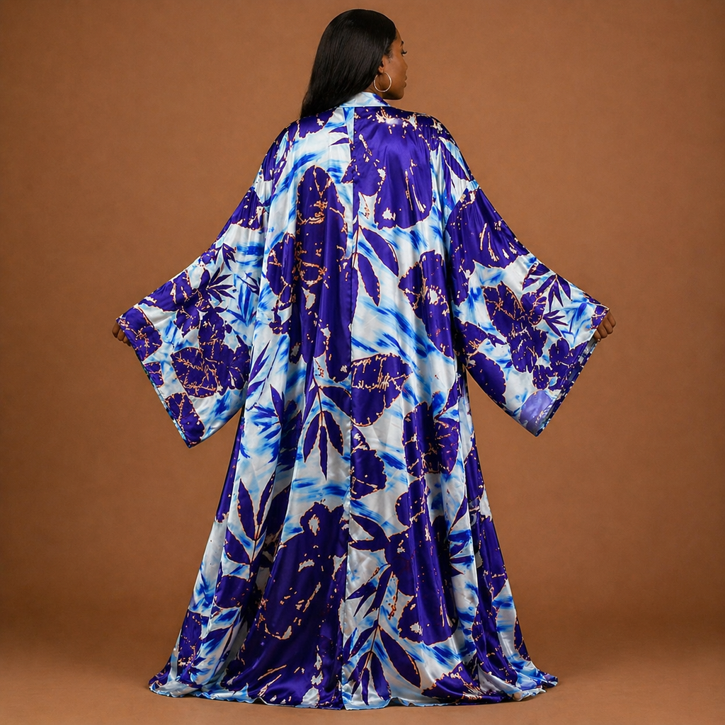 Violet Mist Petals Kimono