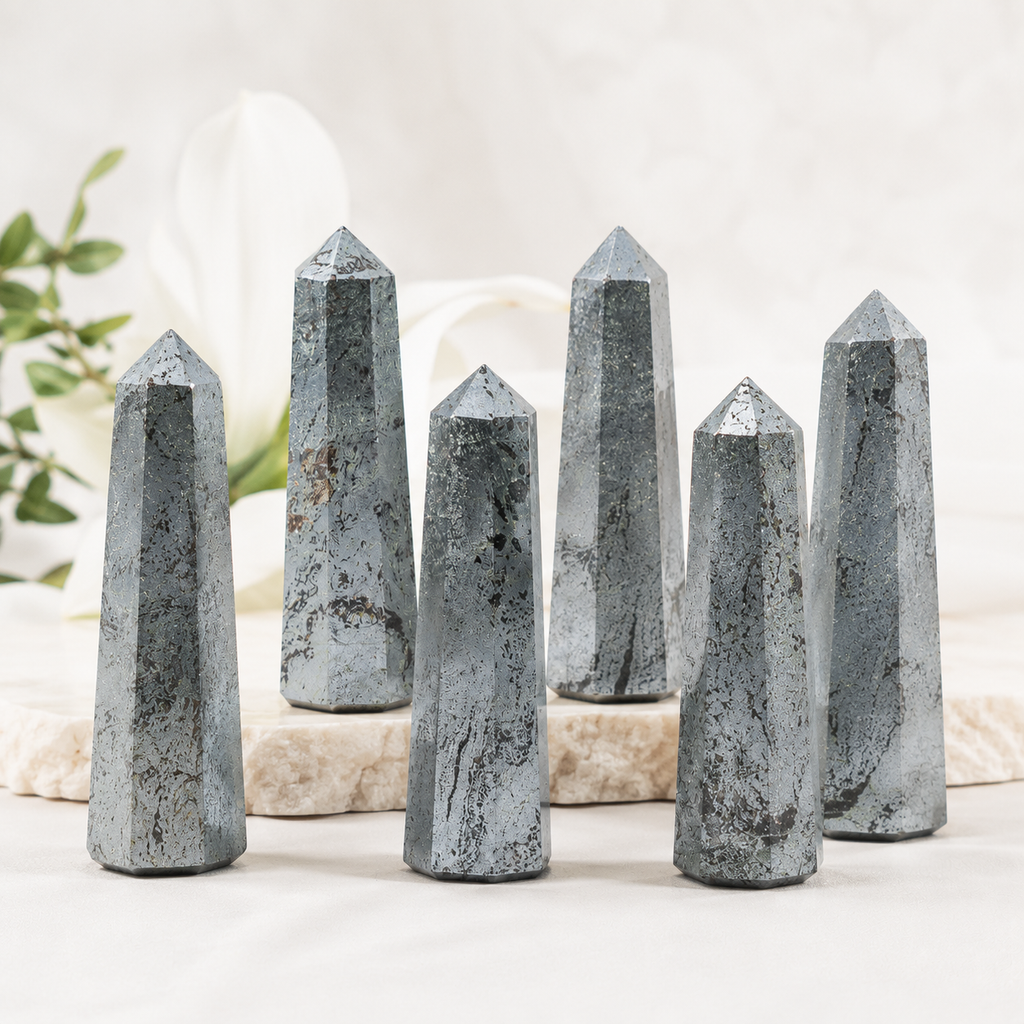 Hematite Tower (self-Esteem and Survivability) | Obelisks & Pencils | Wiccan Center