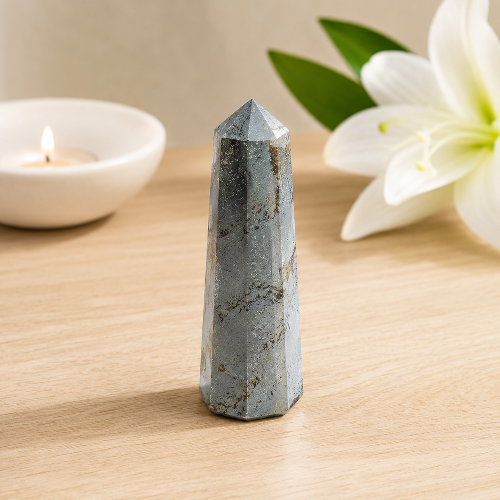 Hematite Tower (self-Esteem and Survivability) | Obelisks & Pencils | Wiccan Center