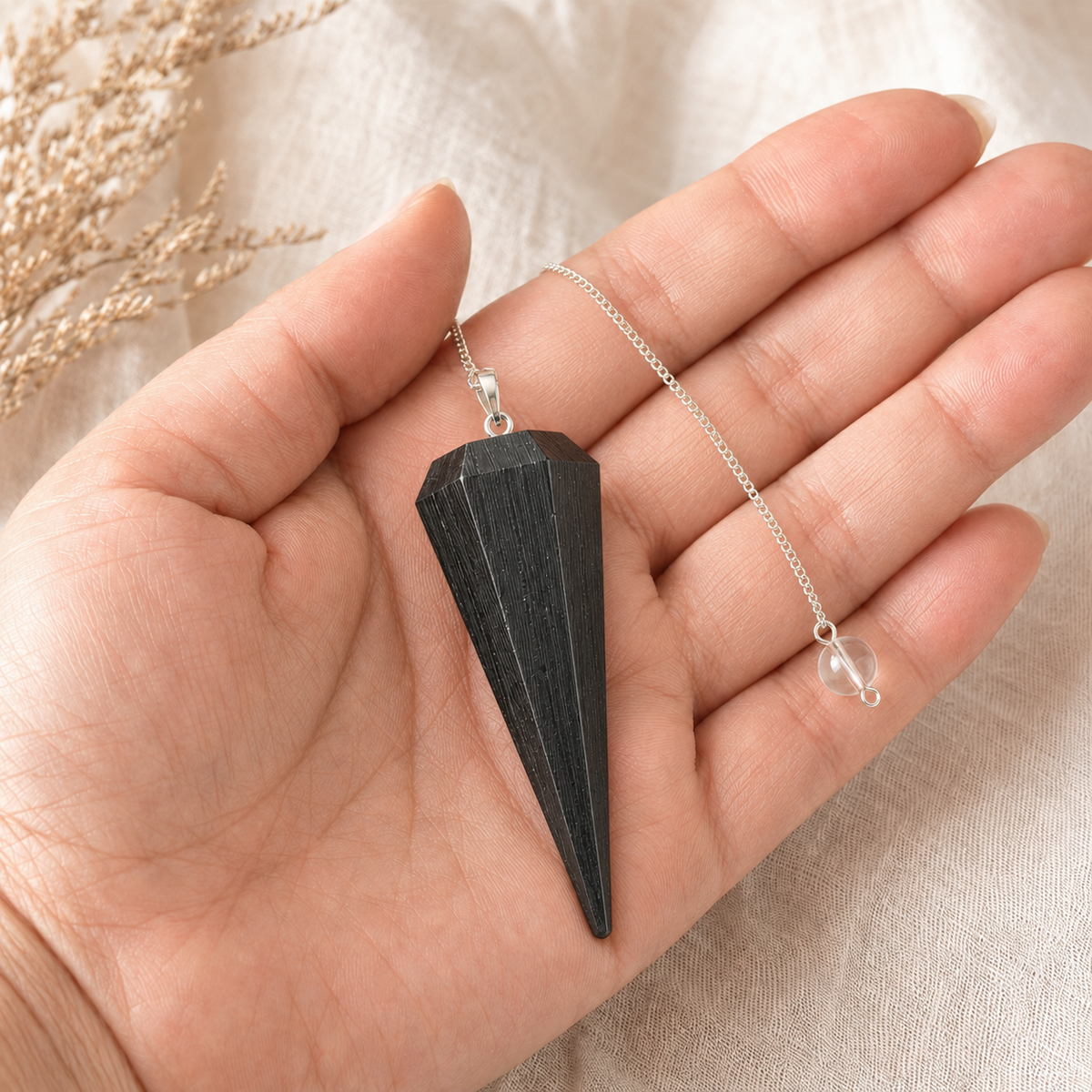 Black Tourmaline Pendulum (Resolution and Cleansing)