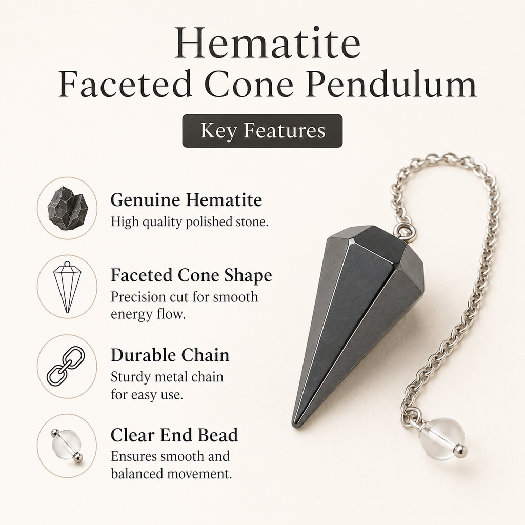 Hematite Pendulum (Manifestation and Clarity)
