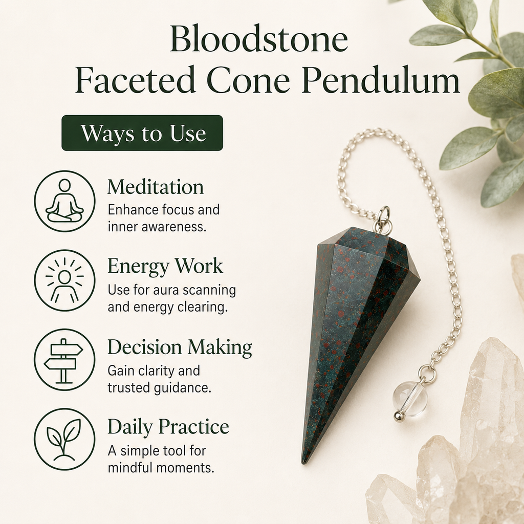 Bloodstone Pendulum (Protection and Strength)