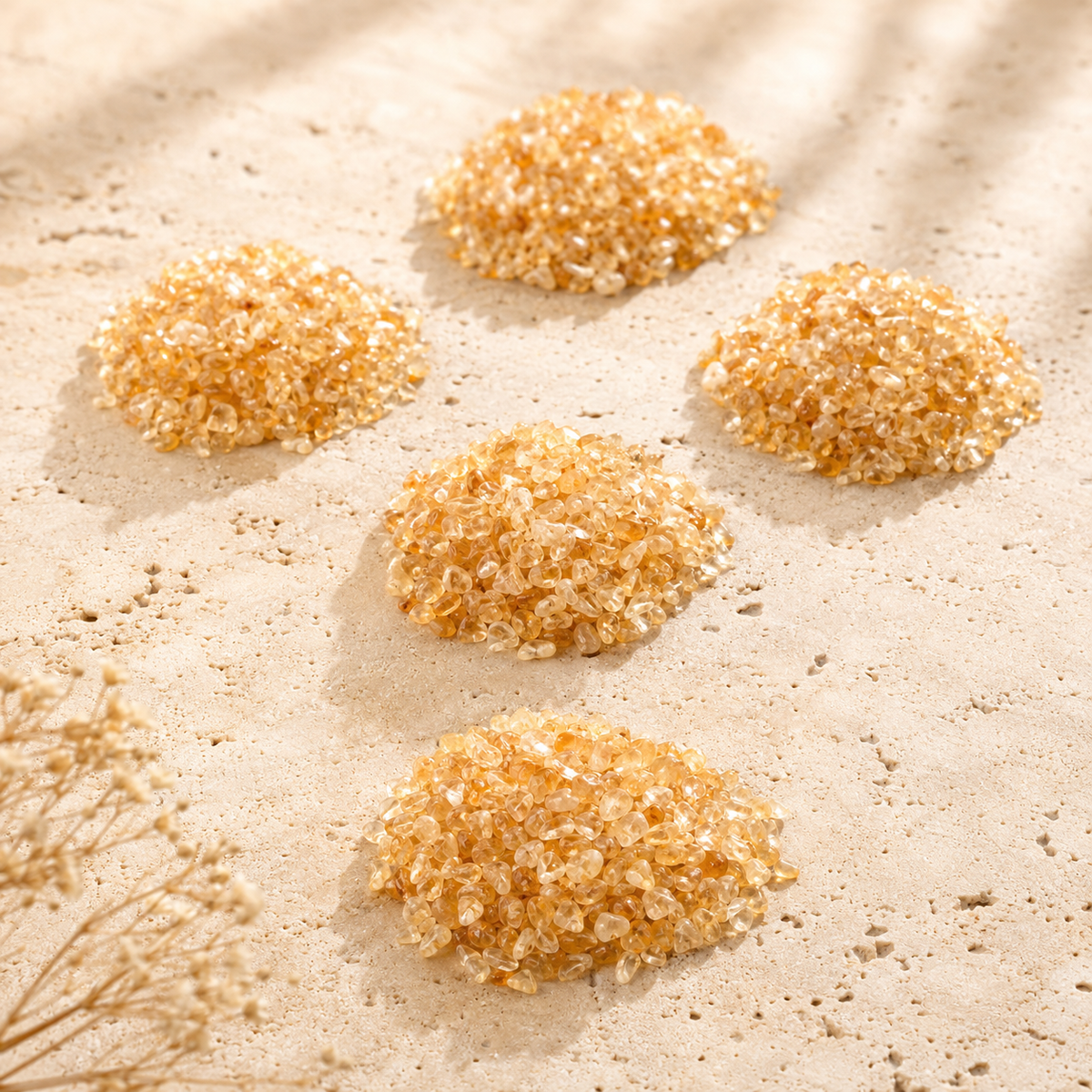 Citrine Gemstone Chips (Magnifies Personal Power and Intent)