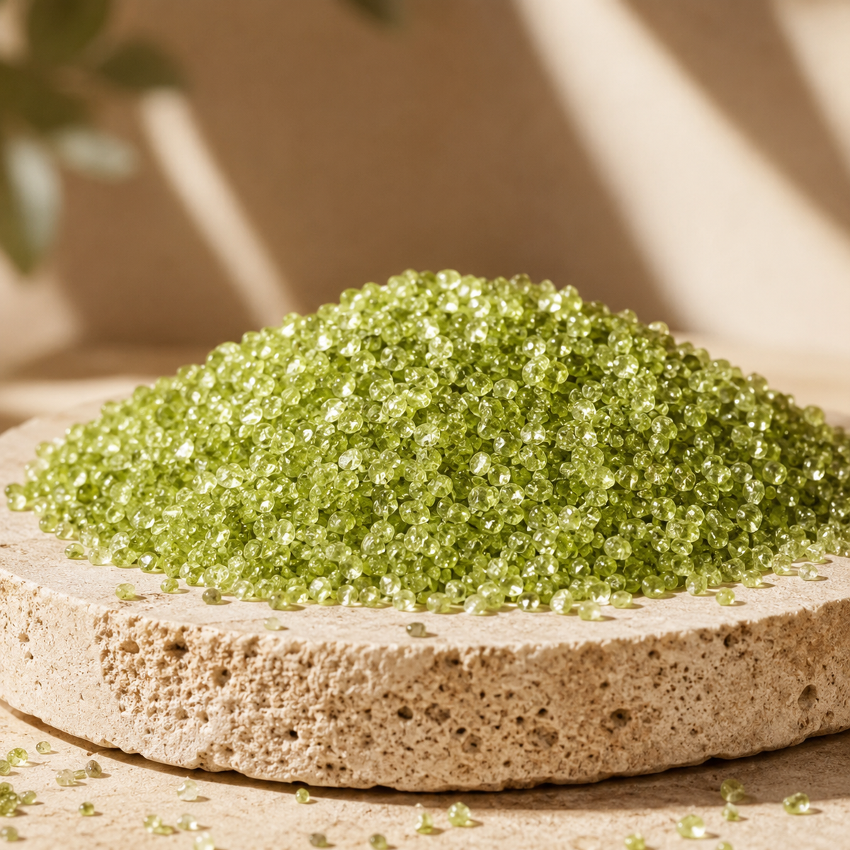 Peridot Gemstone Chips (Protection Against Difficulties and Negativity)