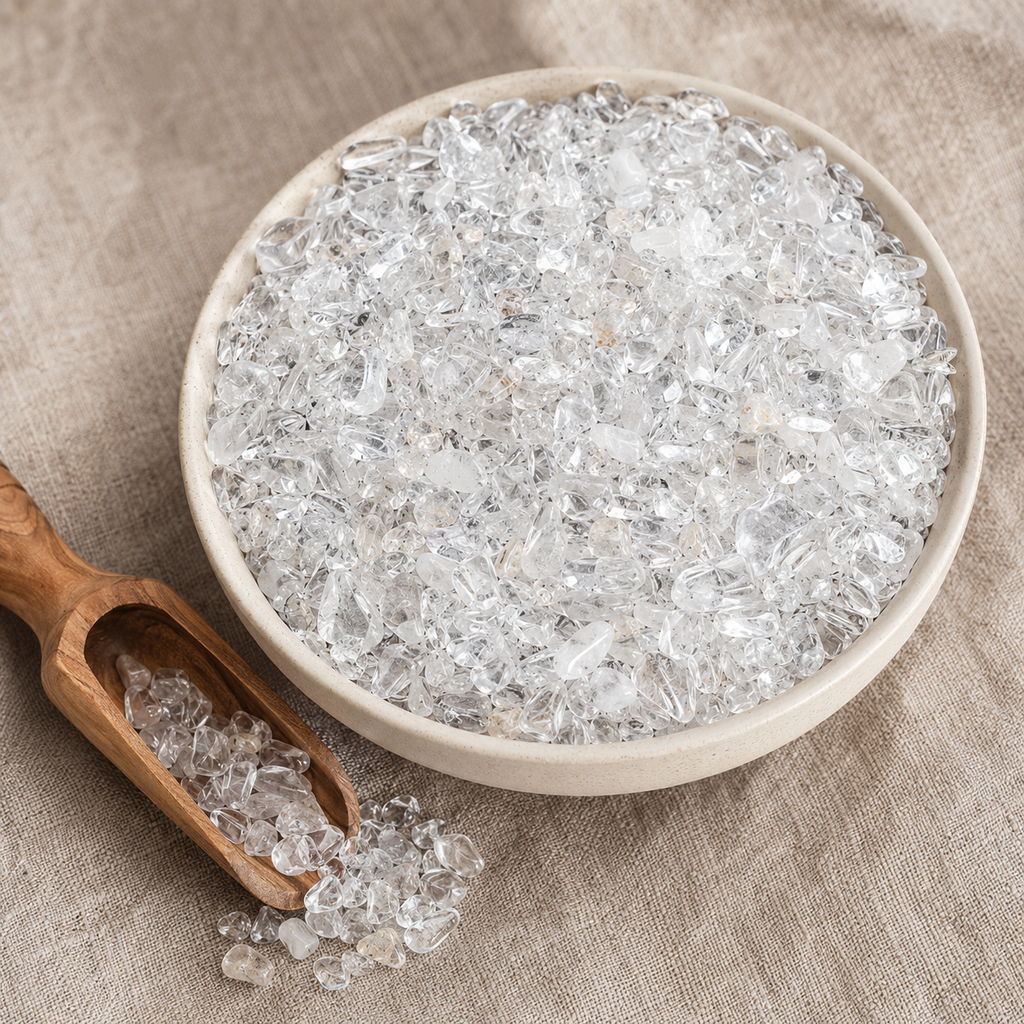Crystal Quartz Gemstone Chips (Meditation and Restorative Work)