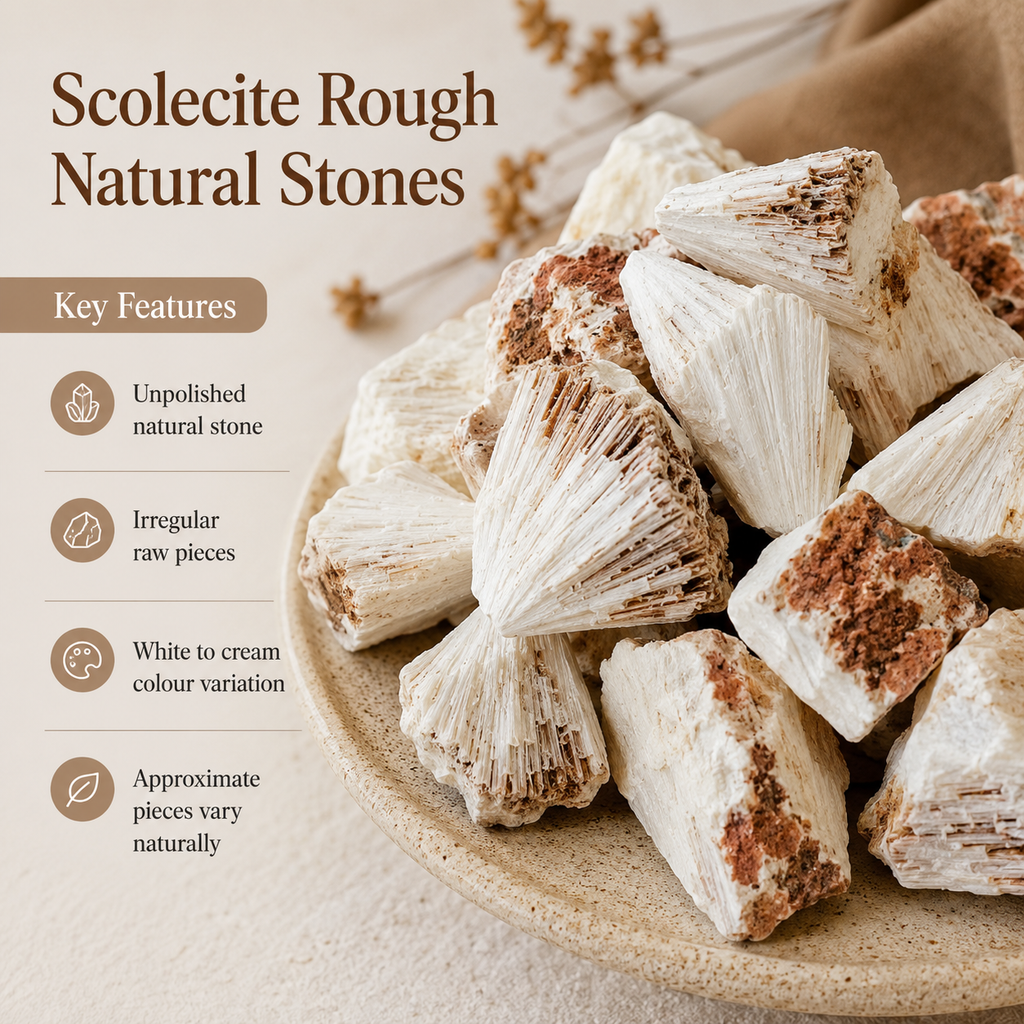 Scolecite Rough Rocks(Purification and Joy)