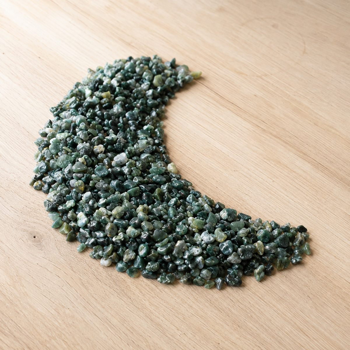 Moss Agate Gemstone Chips (Cleanses The Circulatory and Elimination Systems)