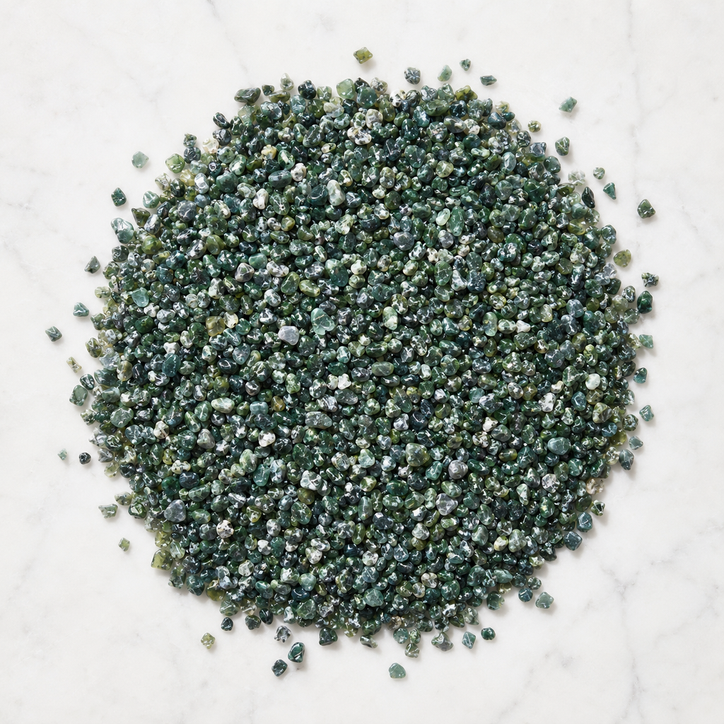 Moss Agate Gemstone Chips (Cleanses The Circulatory and Elimination Systems)
