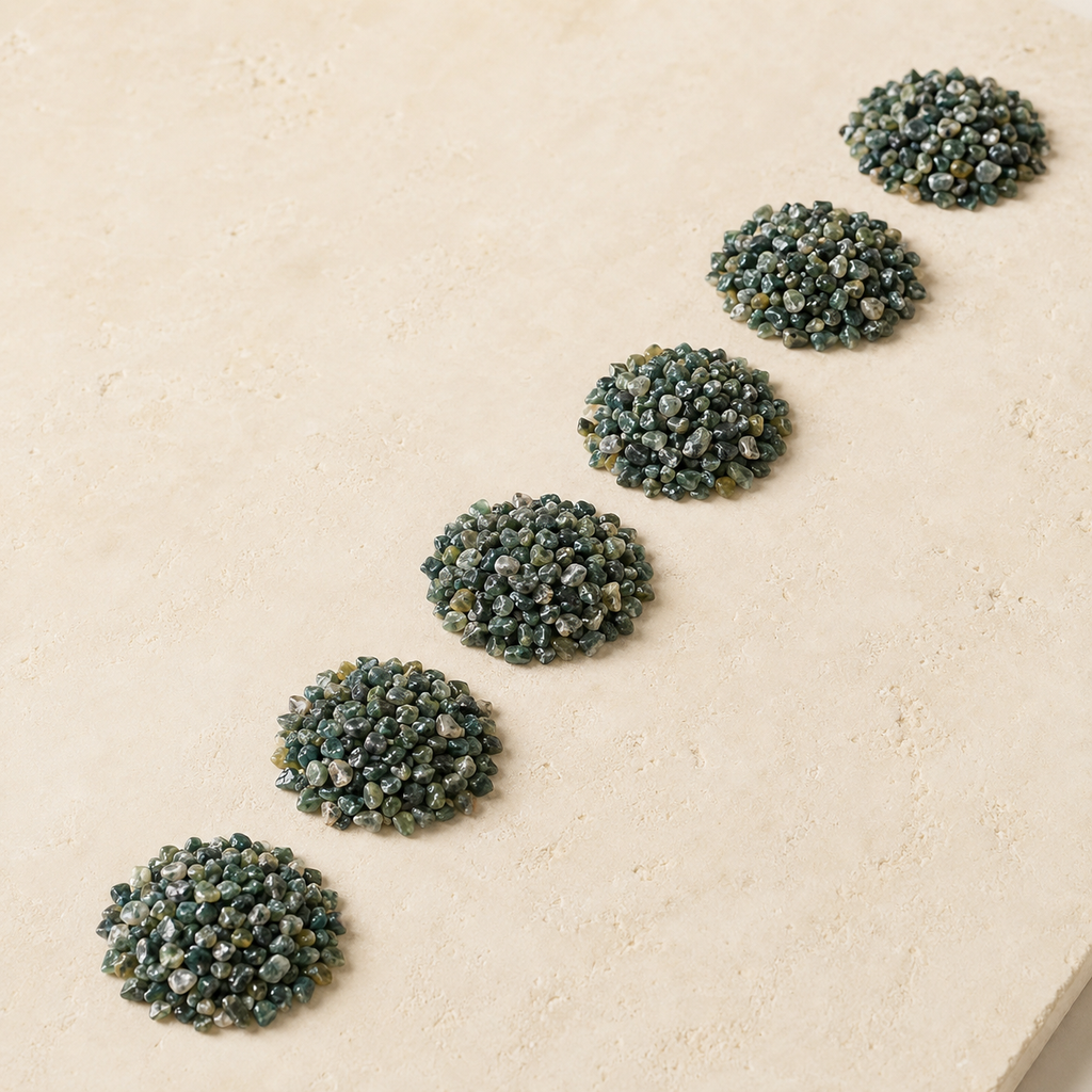 Moss Agate Gemstone Chips (Cleanses The Circulatory and Elimination Systems)