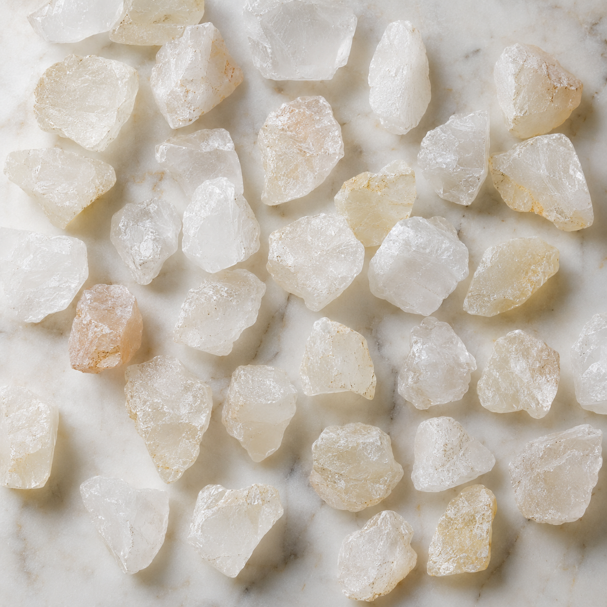Crystal Quartz Rough Rocks (Balances Energy and Concentration)