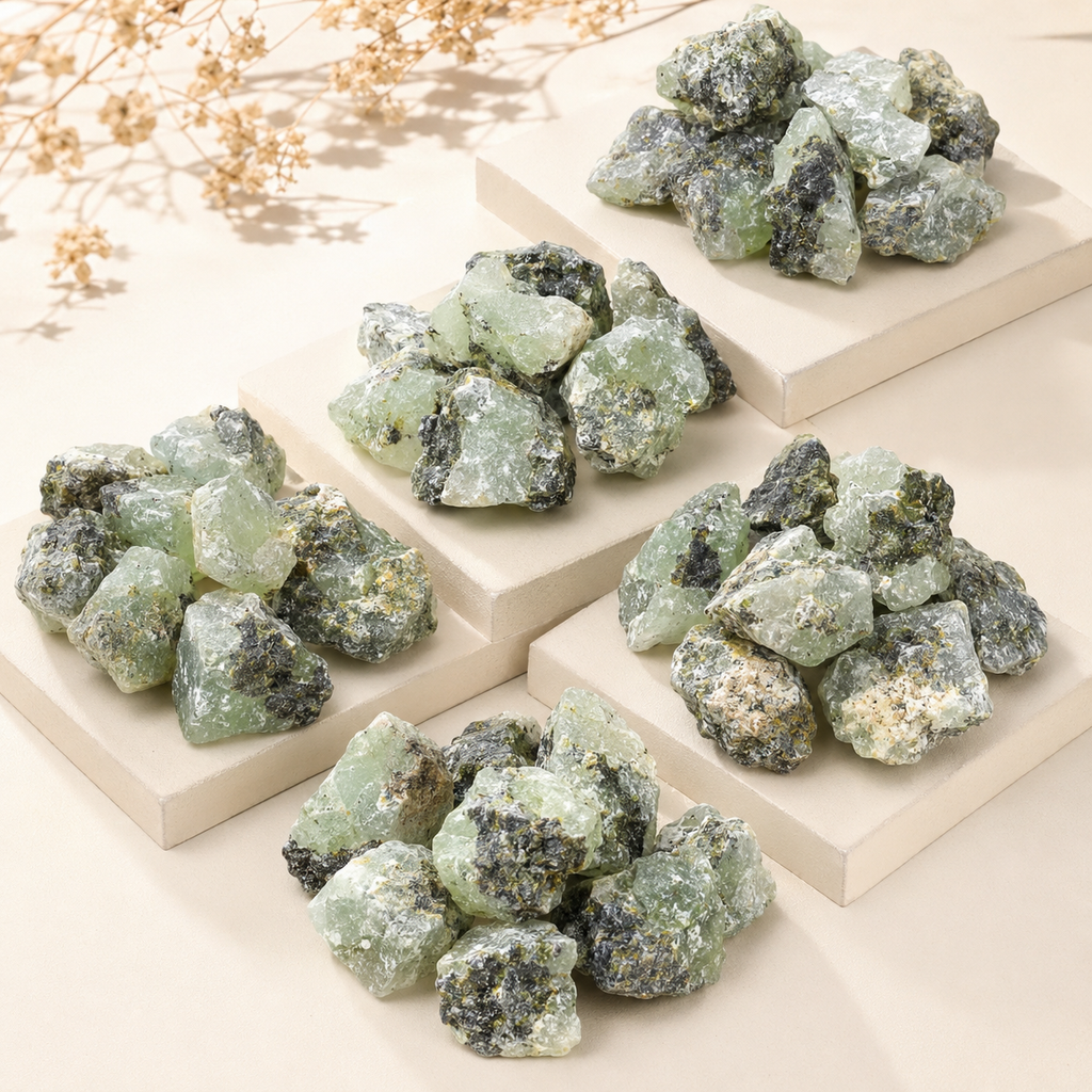 Phrenite Rough Rocks (Living in the Present am and Prosperity)