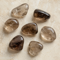 light Smokey Quartz Tumbled Crystals(Sense of Purpose and Purification) | Tumbled Stones & Chips | Wiccan Center