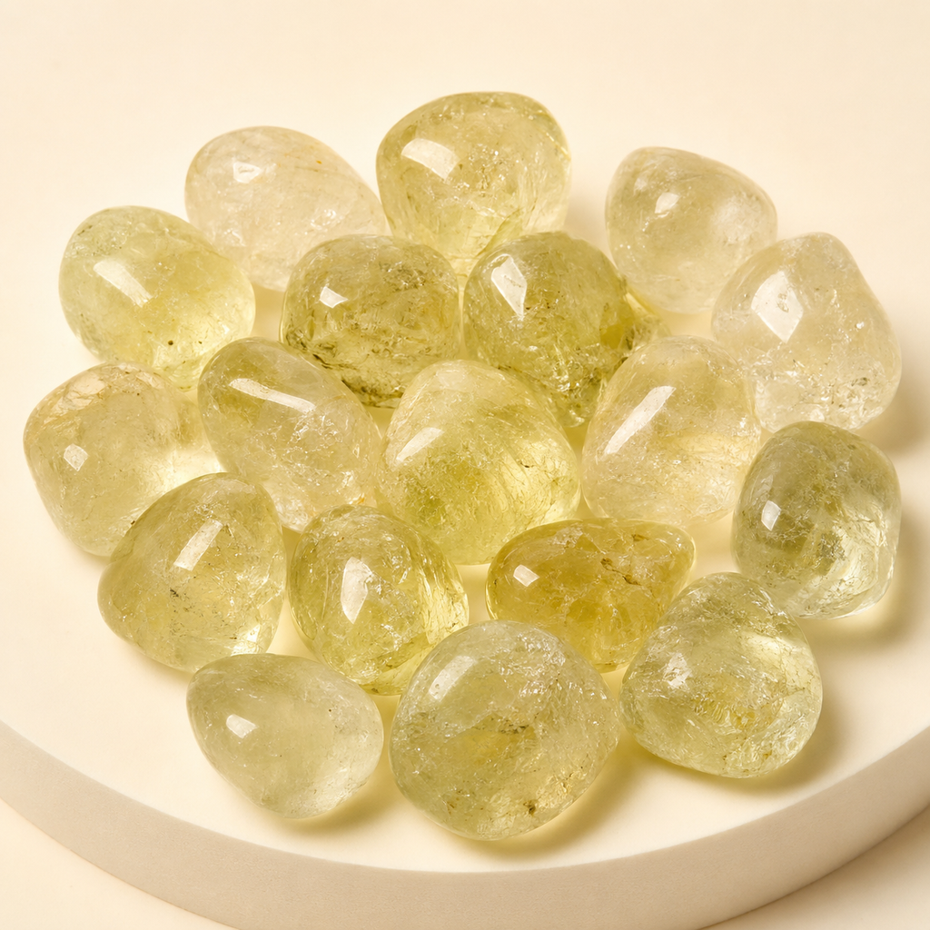 Lemon Quartz Tumbled Crystals (Breaking Addictions and Manifestation)