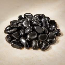 Black Obsidian Tumbled Crystals (Grounding and Transformation) | Tumbled Stones & Chips | Wiccan Center