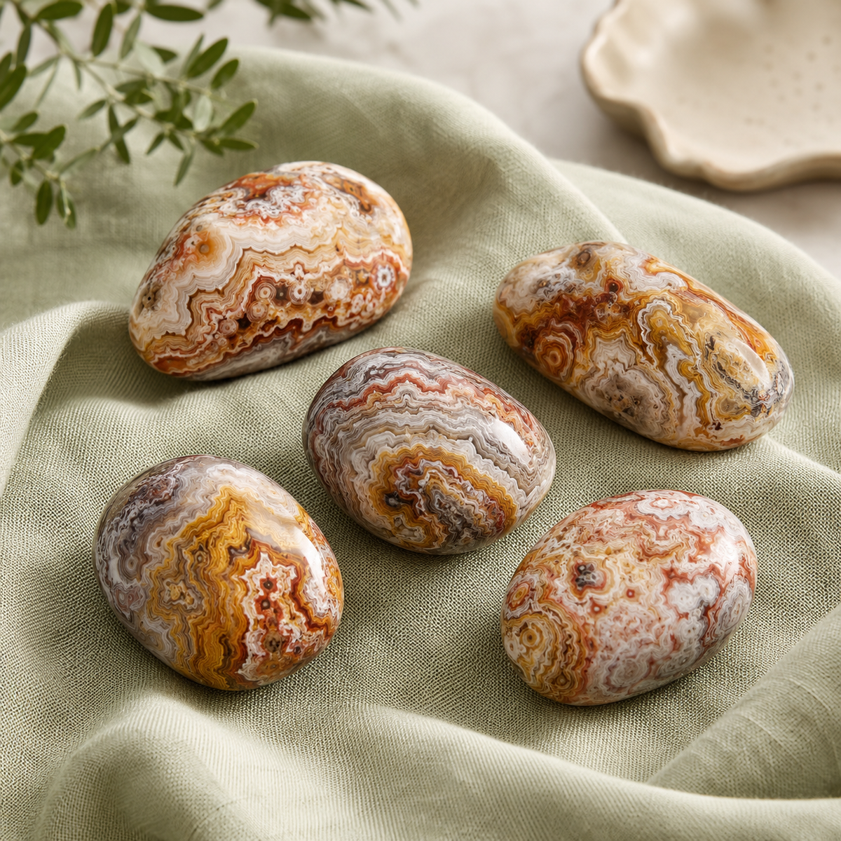 Crazy Lace Agate Tumbled Crystals (Breaking Addictions and Purification)