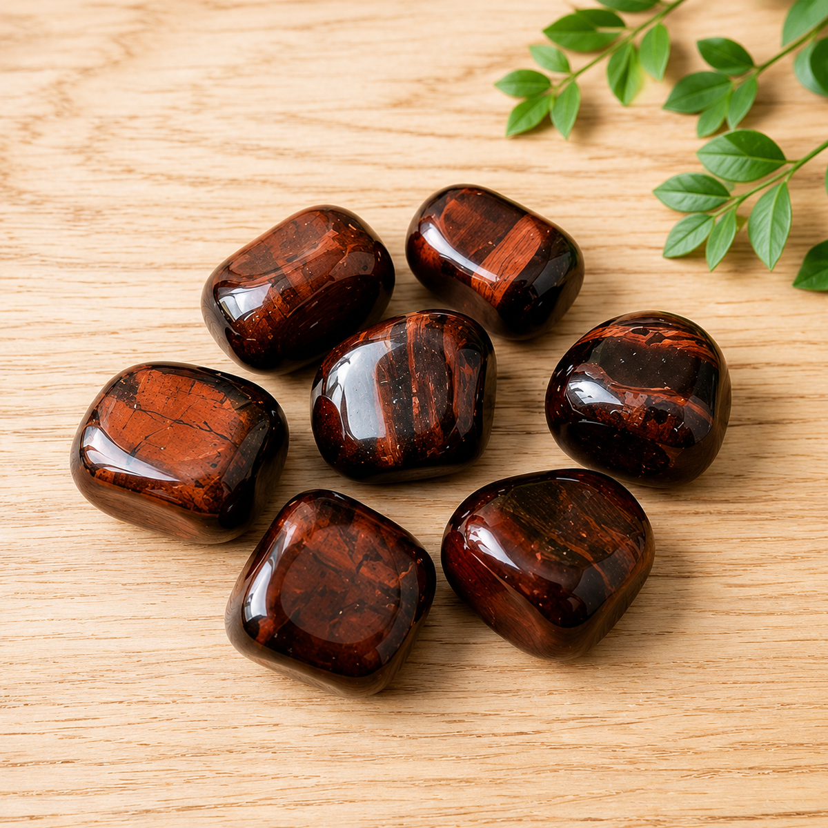 Red Tiger Eye Tumbled Crystals (Self Discovery and Self-Discipline)
