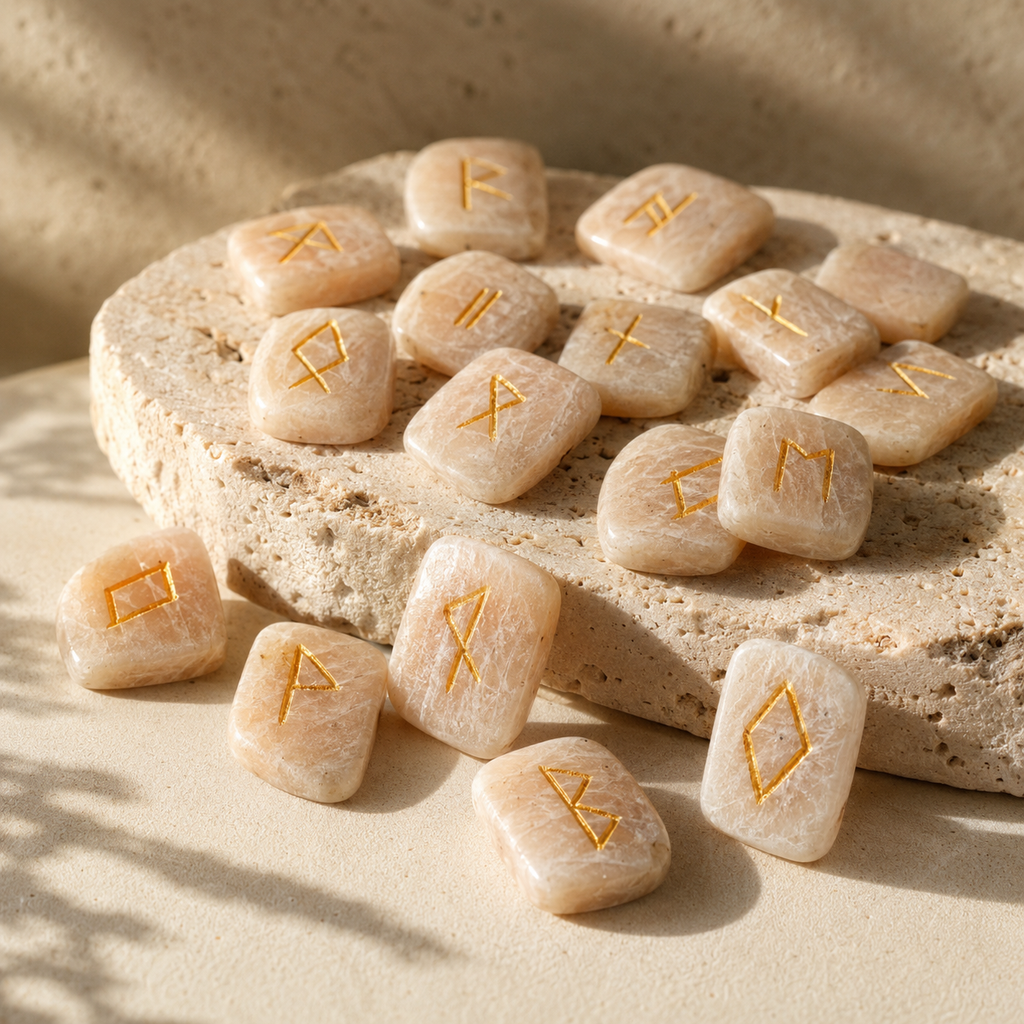 Moonstone Rune Set  (Generosity and Gentle Self-Expression)