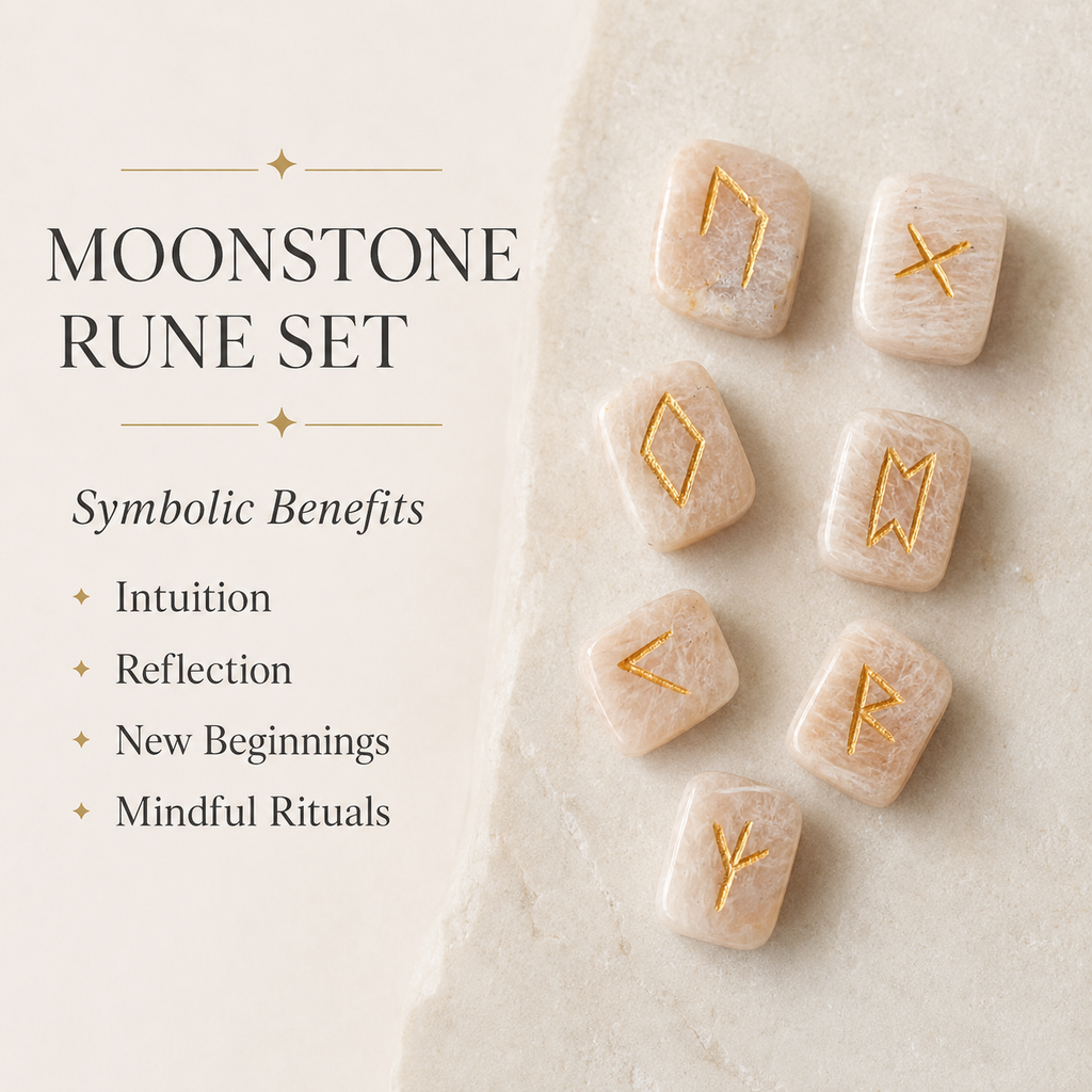 Moonstone Rune Set  (Generosity and Gentle Self-Expression)