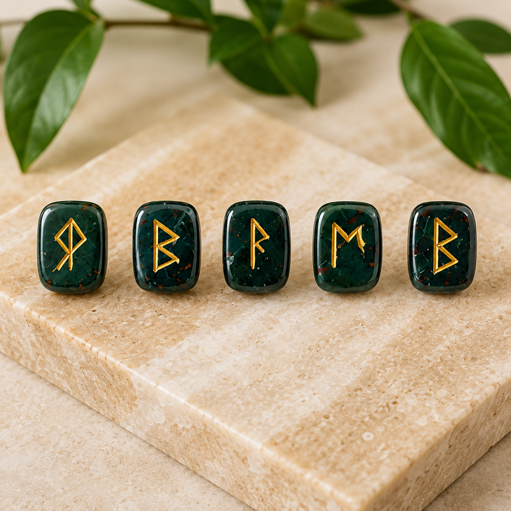 Bloodstone Rune Set  (Protection and Strength)