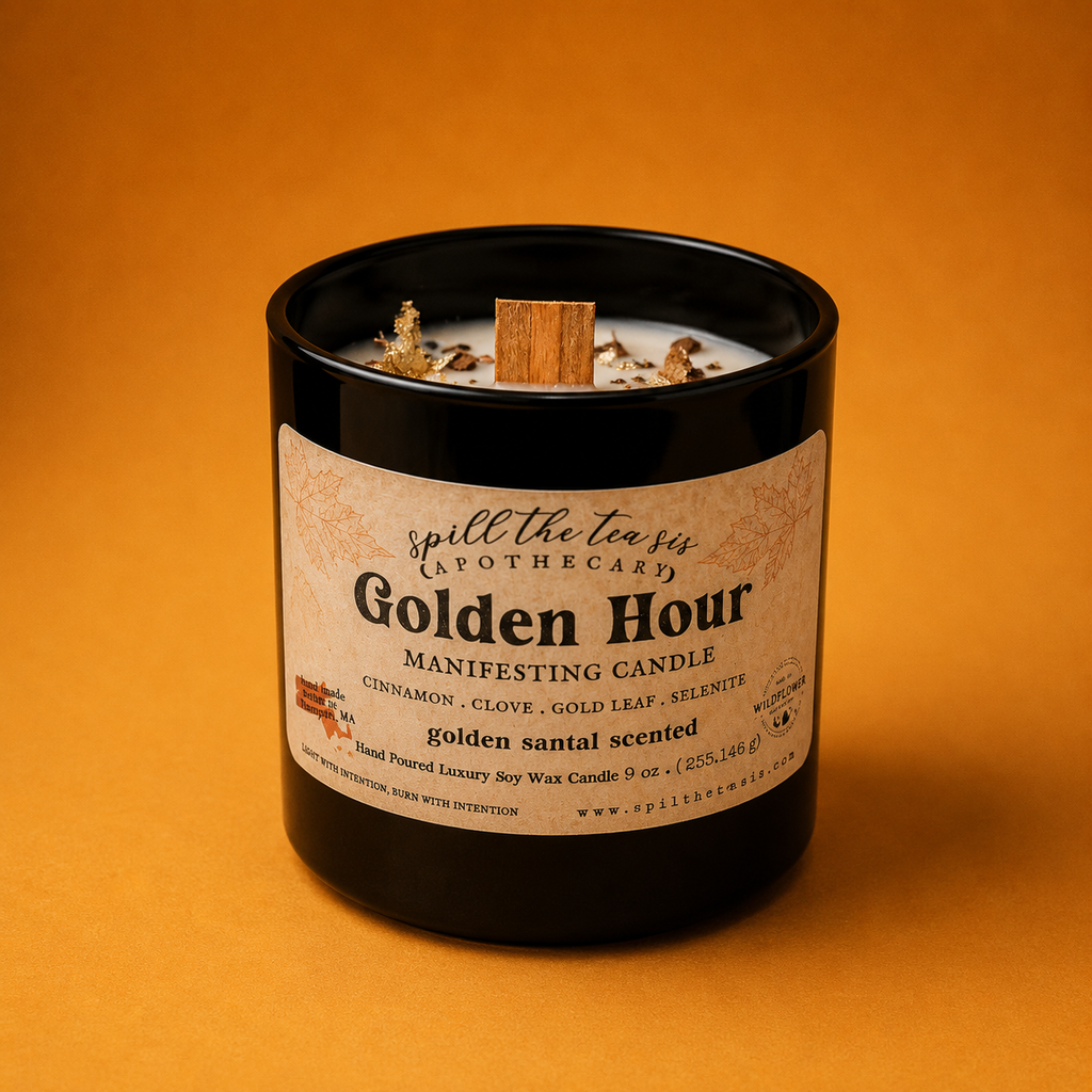 Golden Hour Intention Candle – Presence, Peace & Inner Light