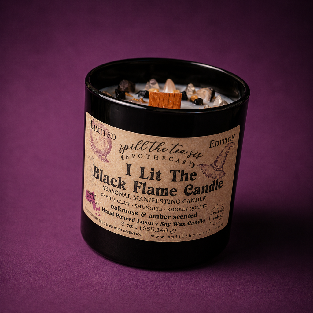 I Lit the Black Flame Intention Candle – Magic, Protection & Ancient Power