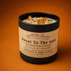 Sweet to the Core Intention Candle | Apple & Honey Fall Soy Candle | | Wiccan Center
