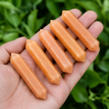 Orange Aventurine Double Terminated Point Pencil, Orange Aventurine Point | Obelisks & Pencils | Wiccan Center