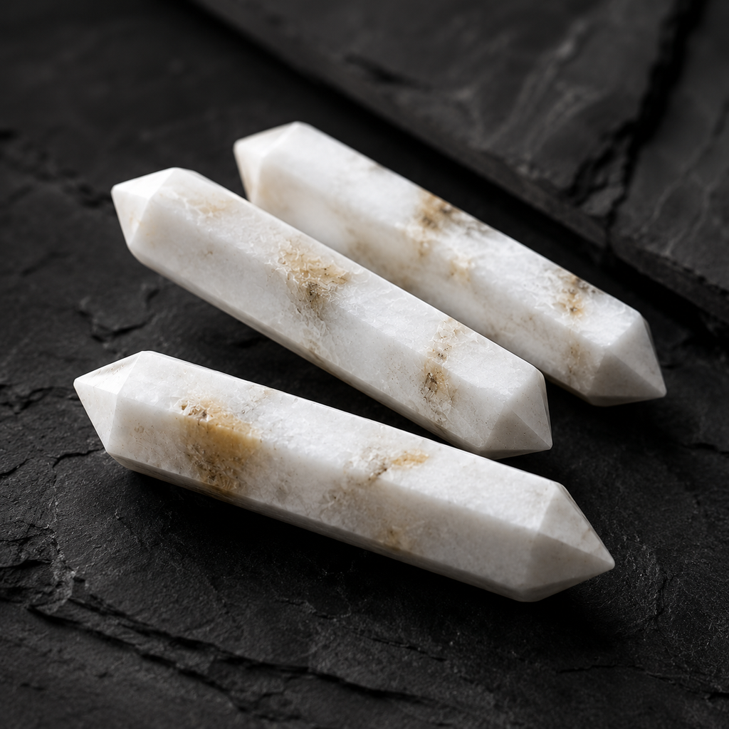 Scolecite Double Terminated Point Pencil, Scolecite Point