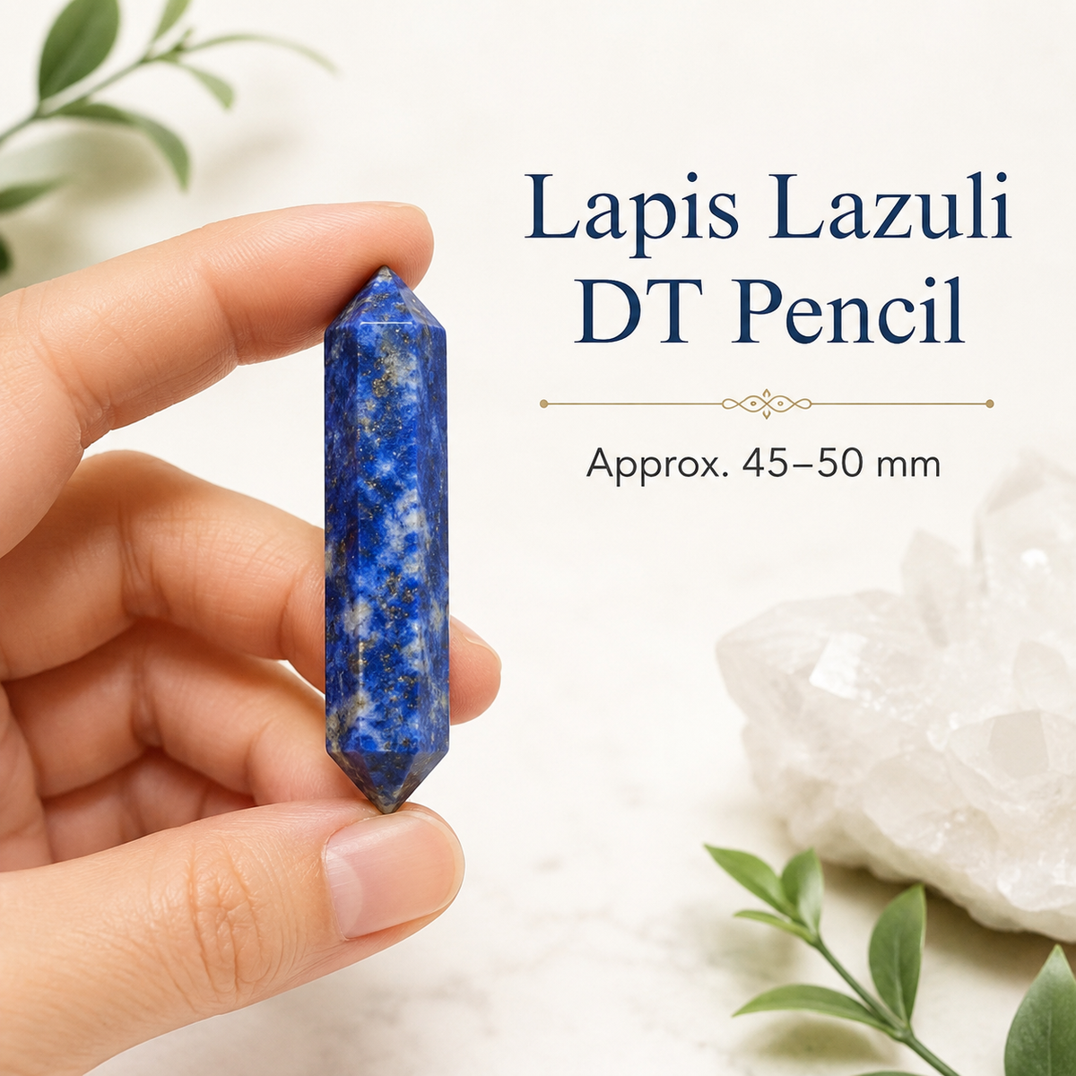 Lapis Lazuli Double Terminated Point Pencil, Lapis Lazuli Point