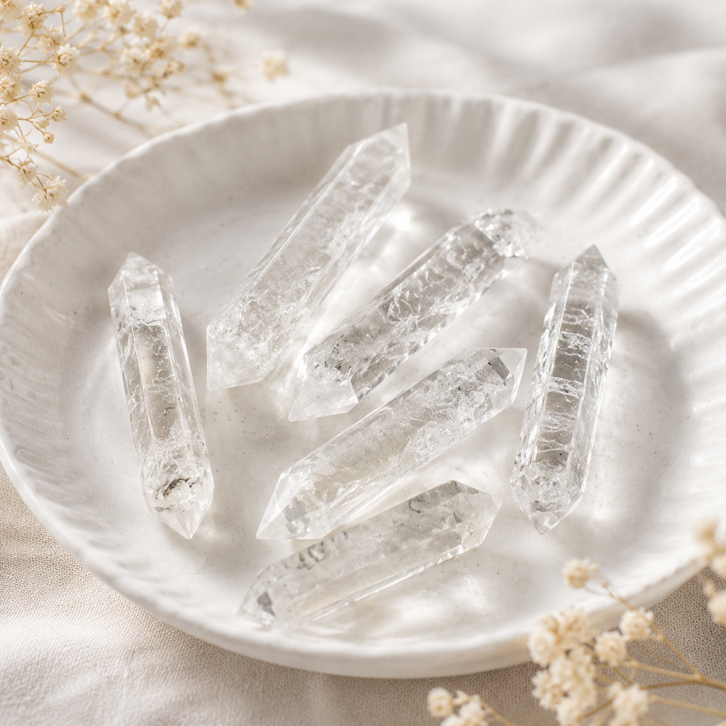 Crystal Quartz Point Pencils ( Mental Clarity and Emotional Stability) | Obelisks & Pencils | Wiccan Center