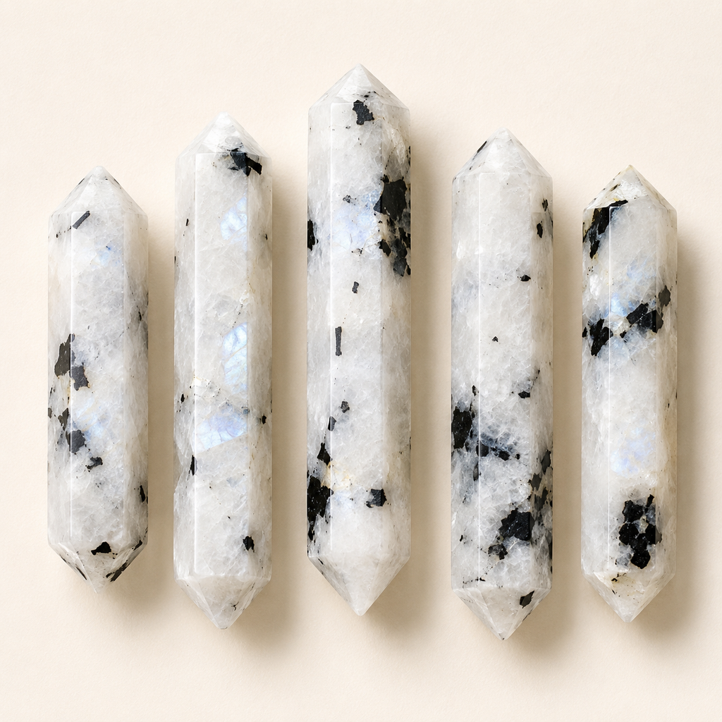 Rainbow Moonstone Point Pencils (Creativity and Compassion) | Obelisks & Pencils | Wiccan Center