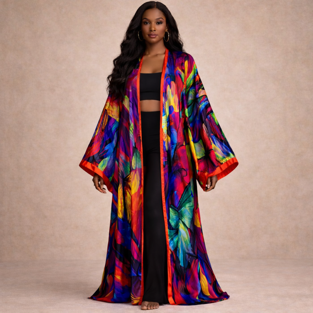 Color Blossom Kimono