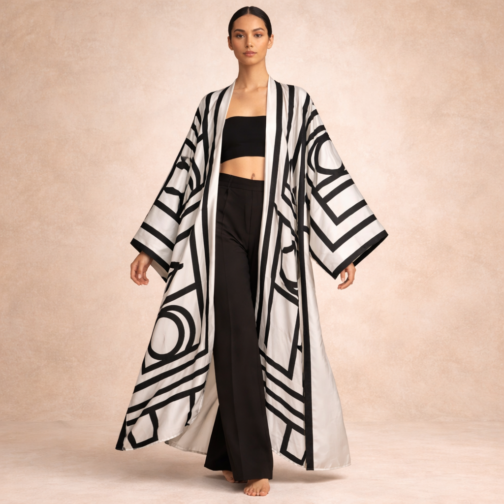 Midnight Maze Kimono