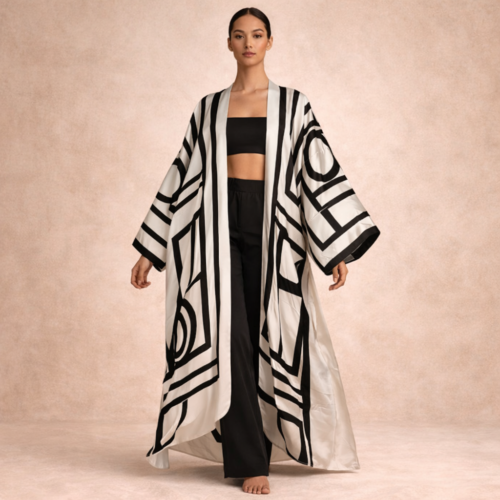 Midnight Maze Kimono
