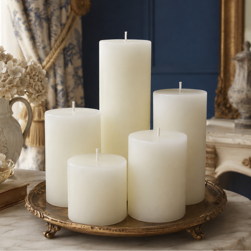 3 Inch White Beeswax Pillar Candles | Pillar Candles | Wiccan Center