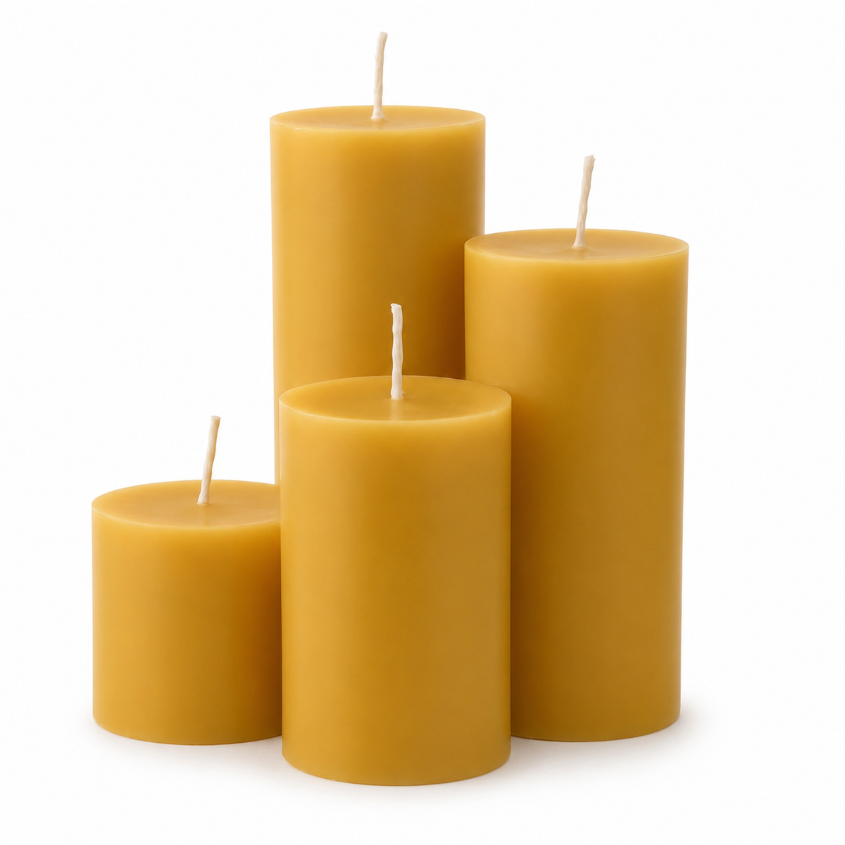 2 Inch Beeswax Pillar Candle Set | Candles | Wiccan Center