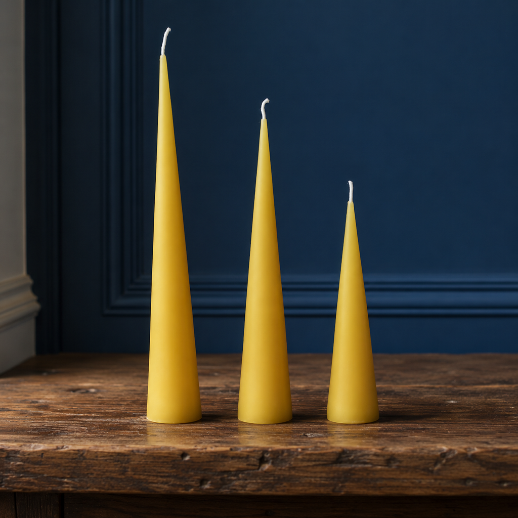 Beeswax Cone Candle Set | Candles | Wiccan Center