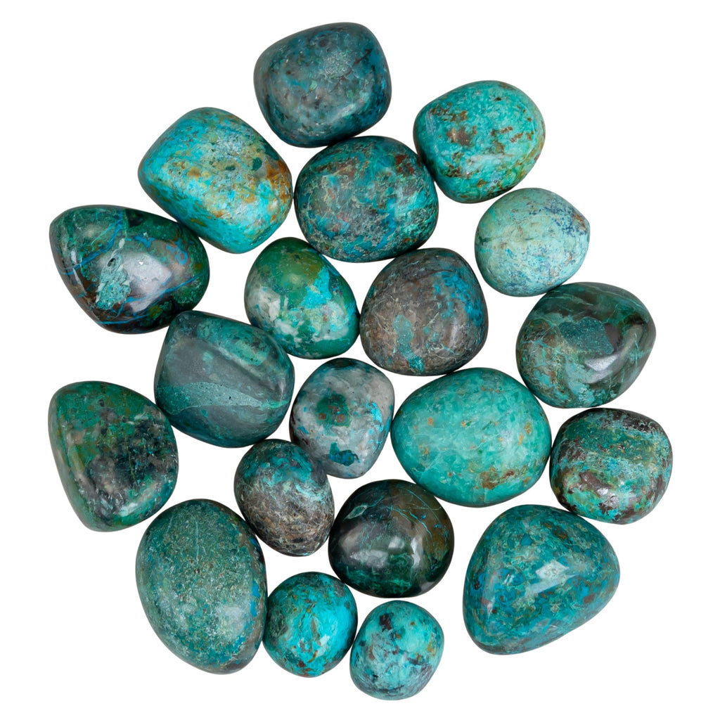 Chrysocolla Tumbled 1lb | Crystals | Wiccan Center