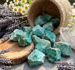 Chrysocolla Mineral Rough Raw Stones (By The Piece or Pound) | Home & Living > Home Decor > Home Accents > Rocks & Geodes | Wiccan Center