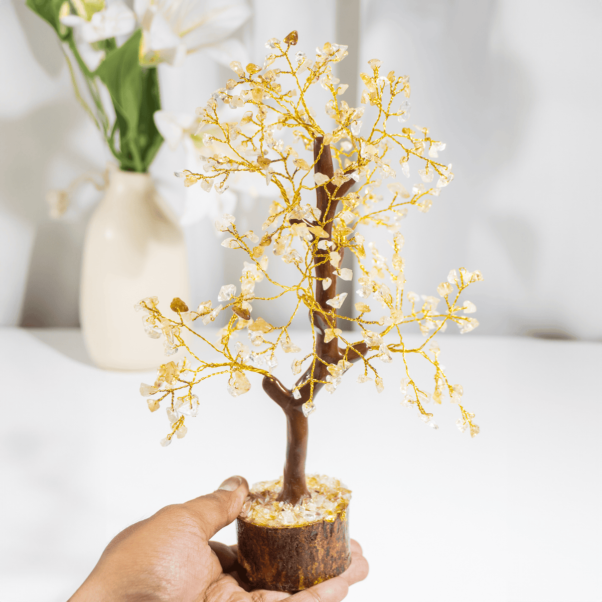 Citrine Gemstone Tree, Crystal Tree Of Life.