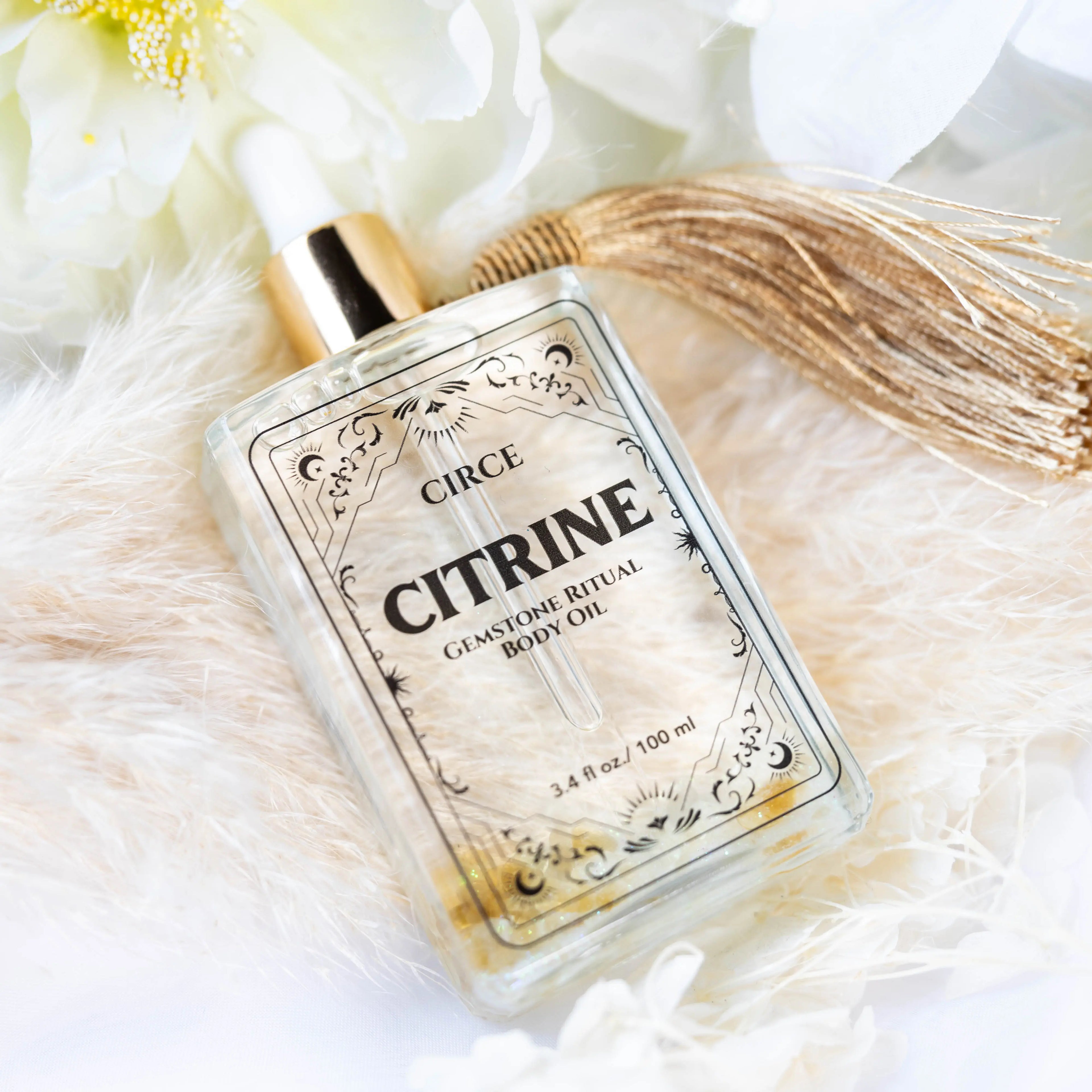 Citrine Body Oil – Abundance & Crystal Glow Ritual Oil | | Wiccan Center
