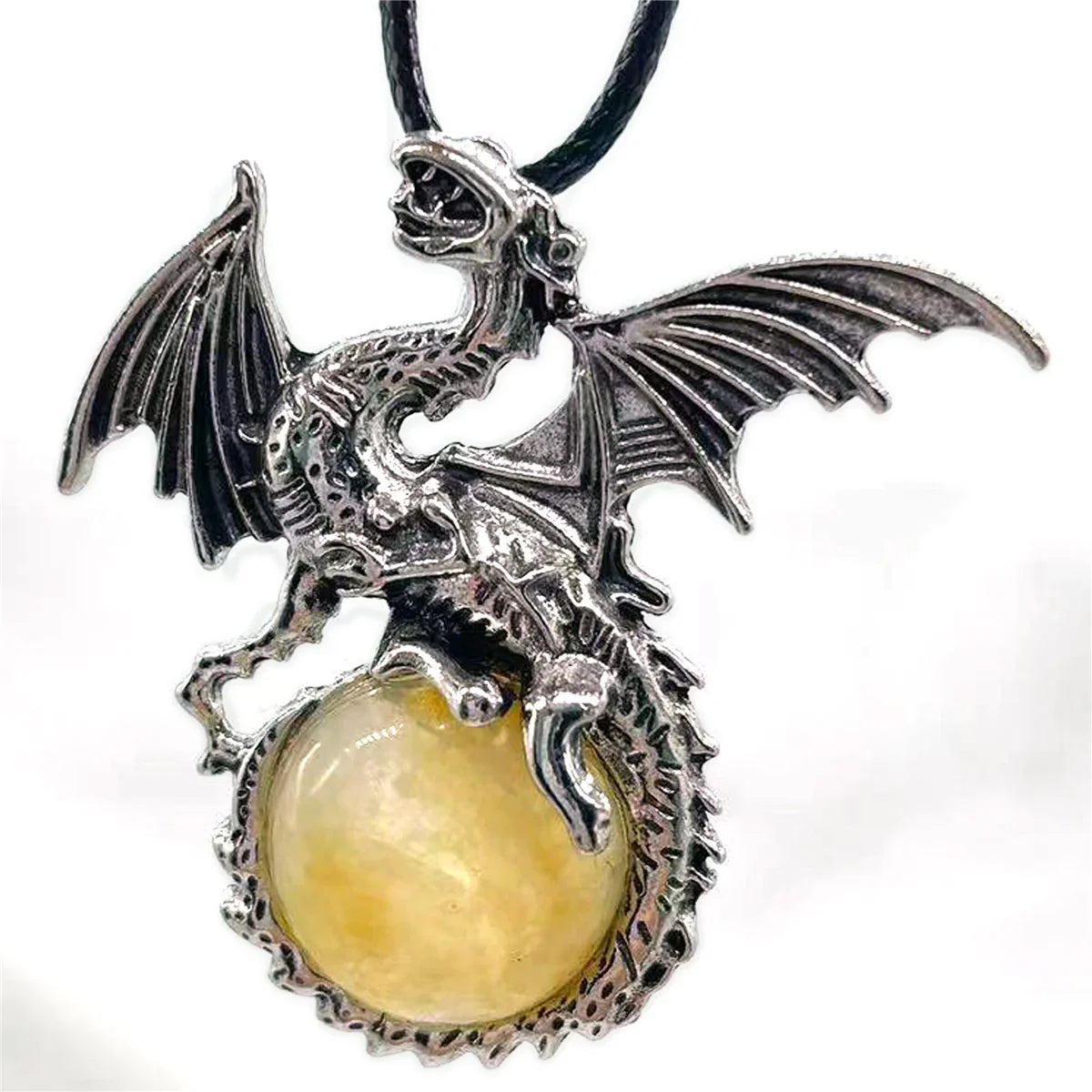 Crystal Circle Dragon Necklaces | necklace | Wiccan Center