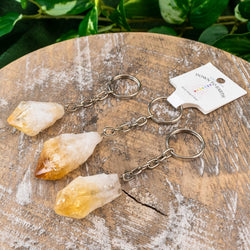Raw Crystal Keychain | | Wiccan Center