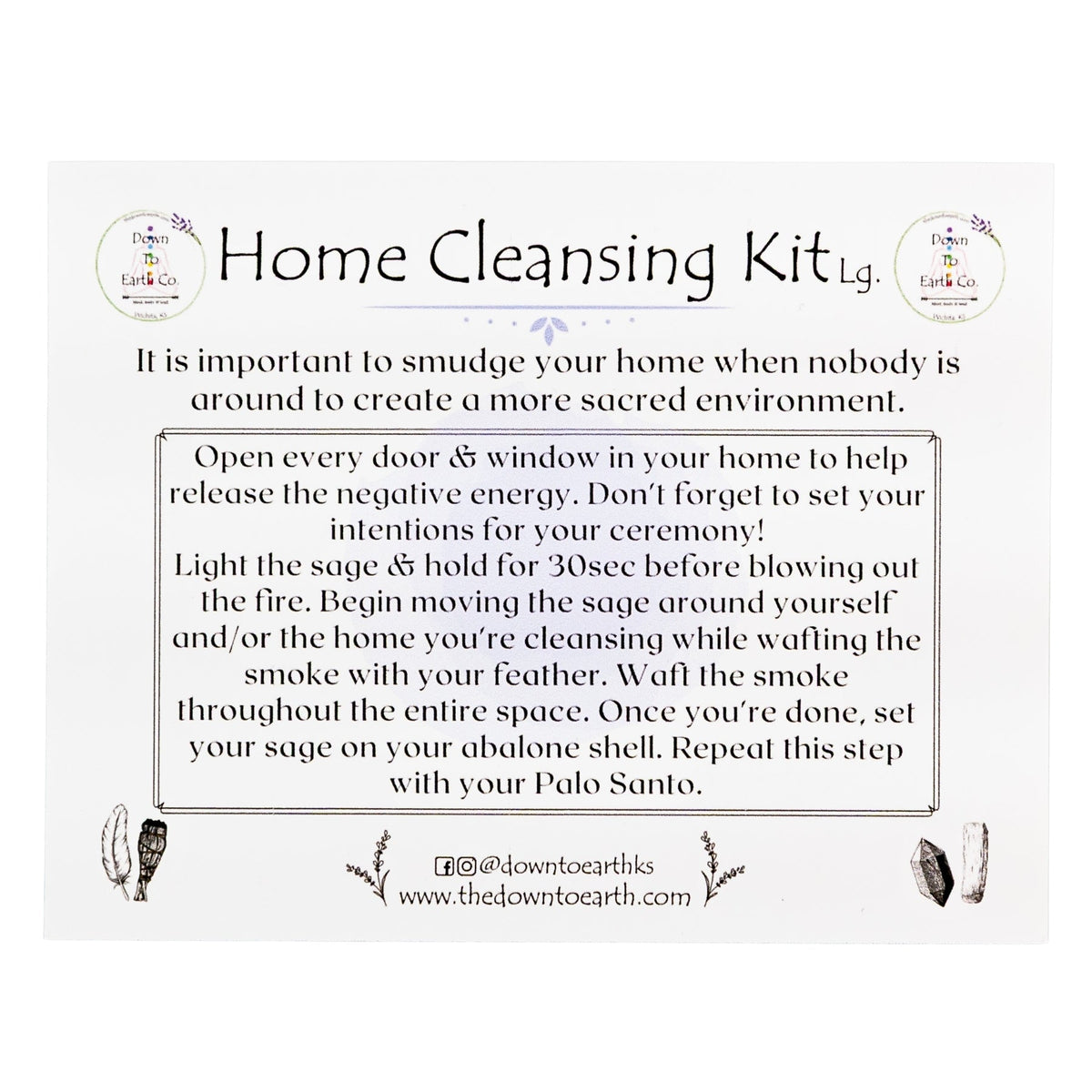 Home Cleansing and Blessings Kit Lg | Religious Items | Wiccan Center