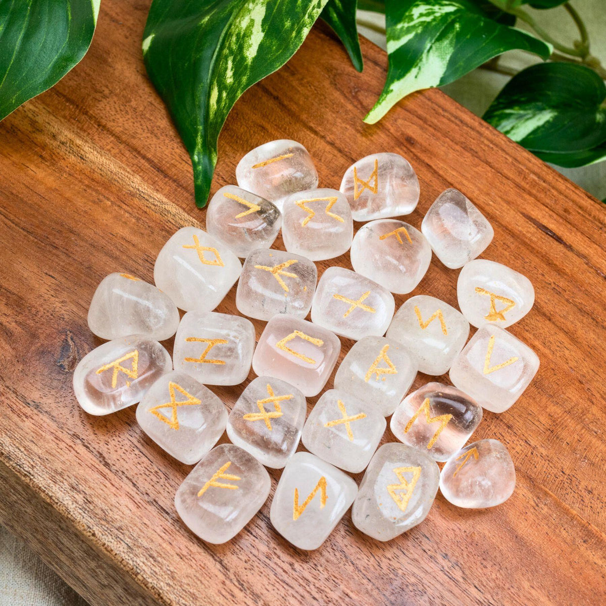 Crystal Rune Set | | Wiccan Center