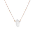 Crystal Hexagon Gold Necklaces | necklace | Wiccan Center