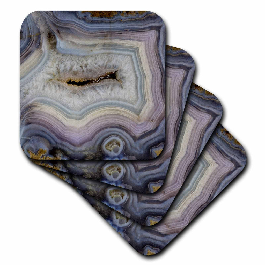 3dRose Danita Delimont - Abstract - Banded Agate, abstract pattern - Coasters (cst_231722)